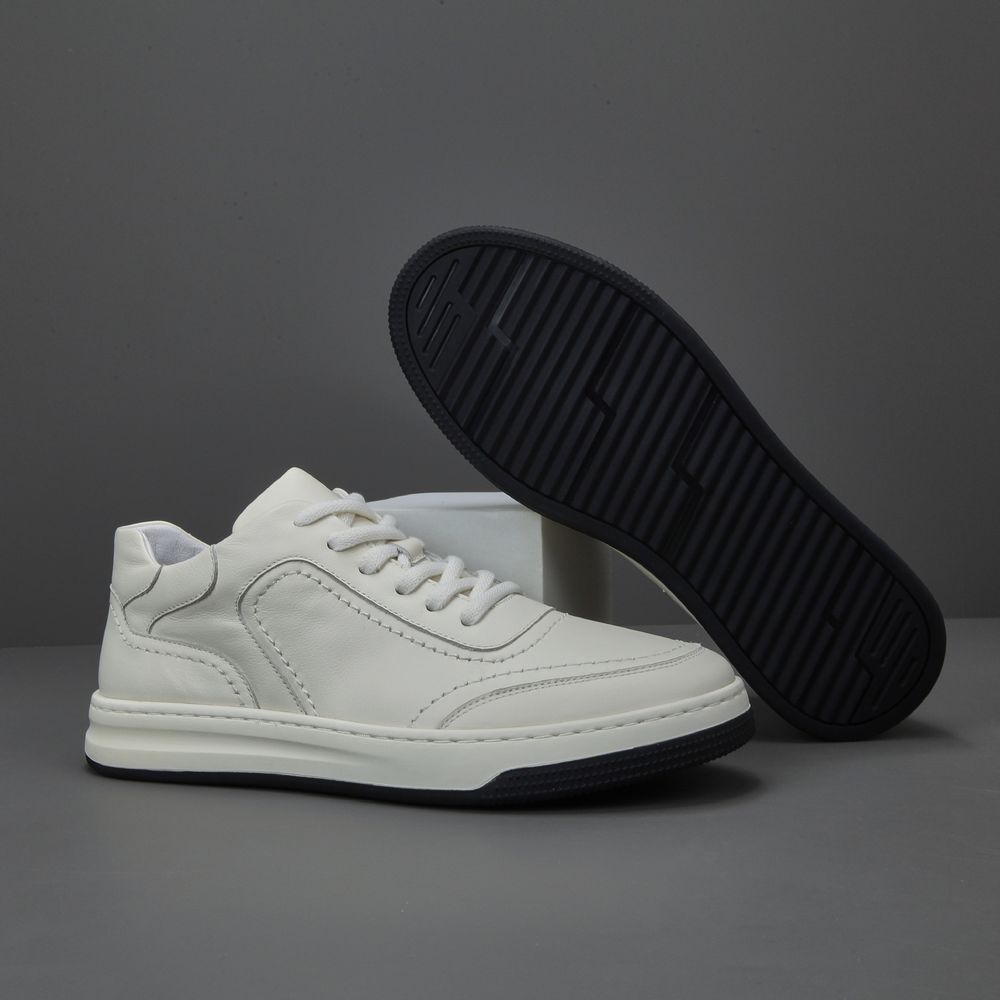 Men's All-match Top Layer Cowhide Casual Shoes